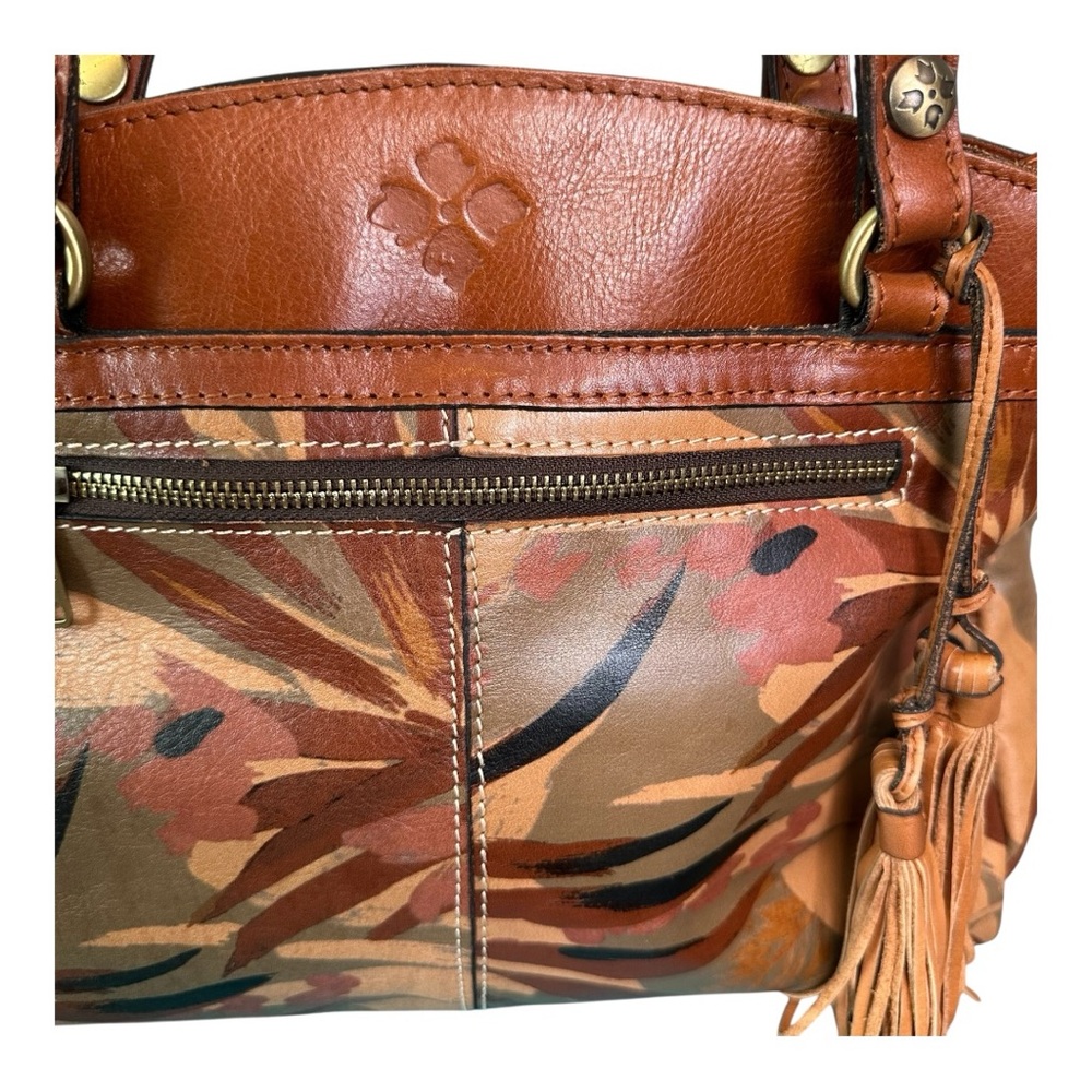 Patricia Nash Limited Edition Poppy Tote Palm Leaves - Picture 5 of 17